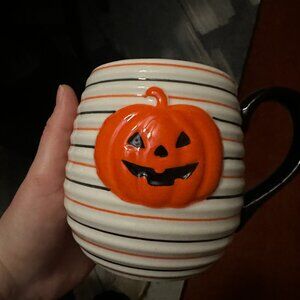 LANG PUMPKIN MUG STRIPED CUTE